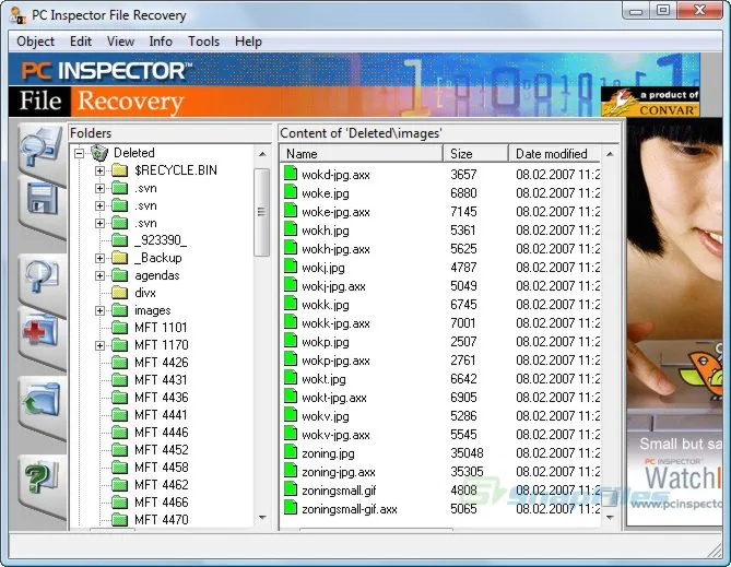 PC Inspector File Recovery Zrzut ekranu 1