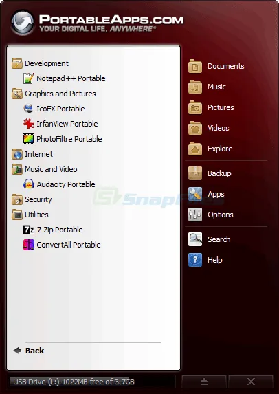 PortableApps.com Platform Zrzut ekranu 2