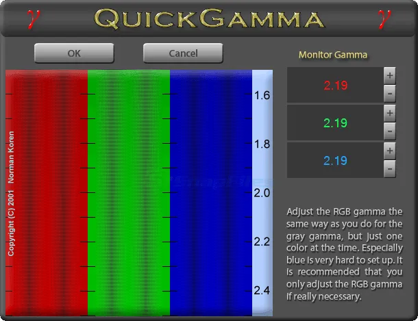 QuickGamma Zrzut ekranu 2