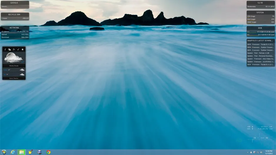 Rainmeter Zrzut ekranu 1