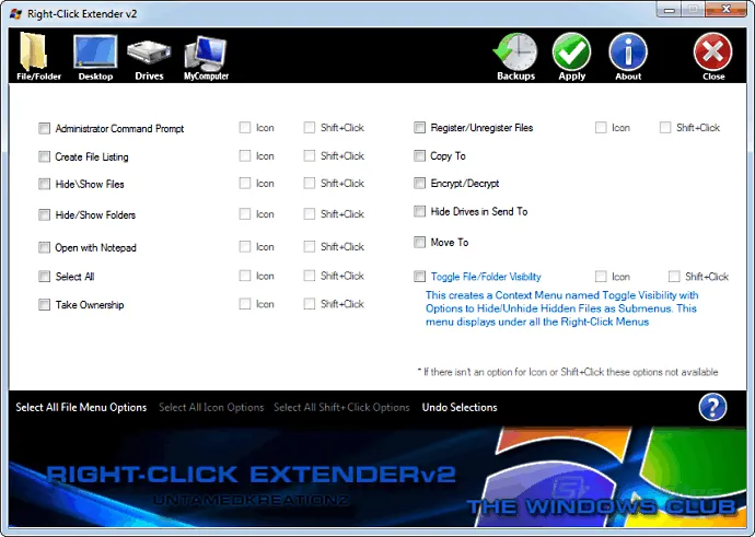 Right-Click Extender Zrzut ekranu 1