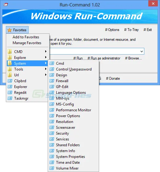 Run-Command Zrzut ekranu 2