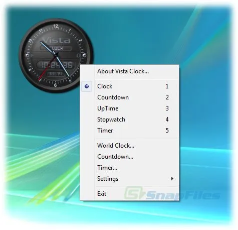 Respect Soft Vista Clock Zrzut ekranu 1