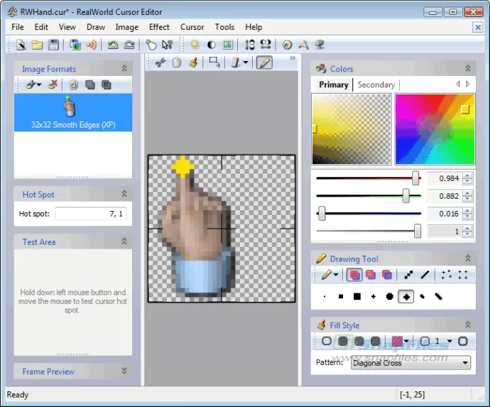 RealWorld Cursor Editor Zrzut ekranu 1