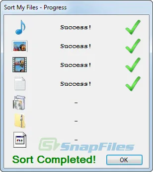 Sort My Files Zrzut ekranu 2