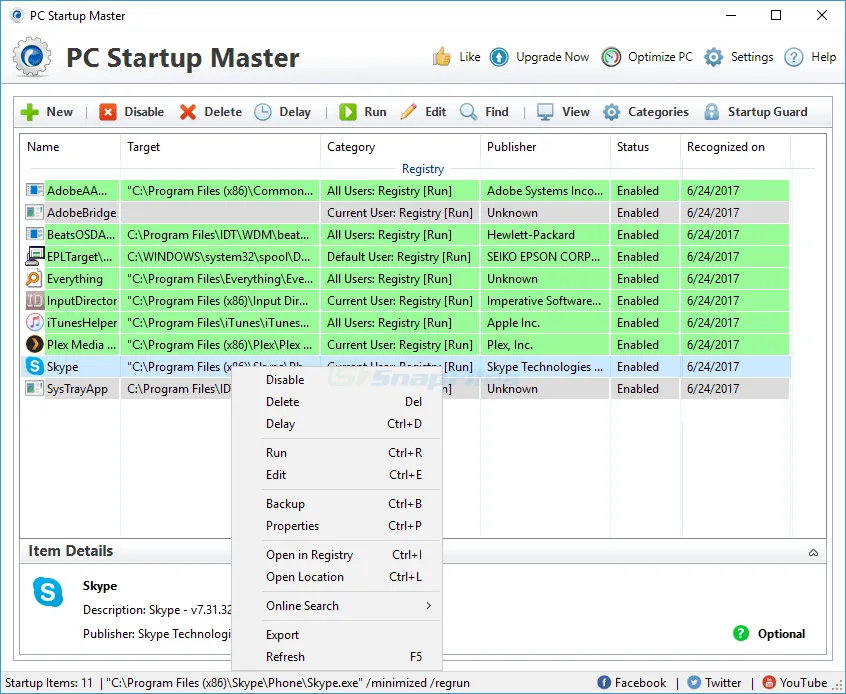 PC Startup Master Zrzut ekranu 1