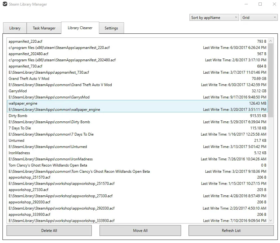 Steam Library Manager Zrzut ekranu 2