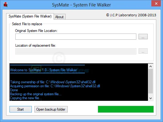 SysMate System File Walker Zrzut ekranu 2