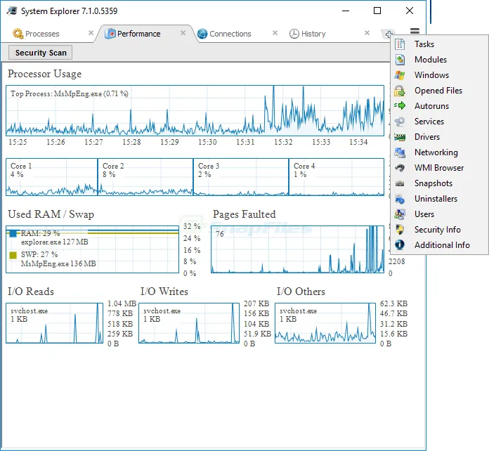 System Explorer Zrzut ekranu 2