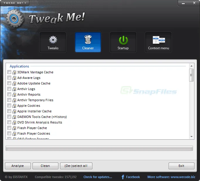 Tweak Me! Zrzut ekranu 2