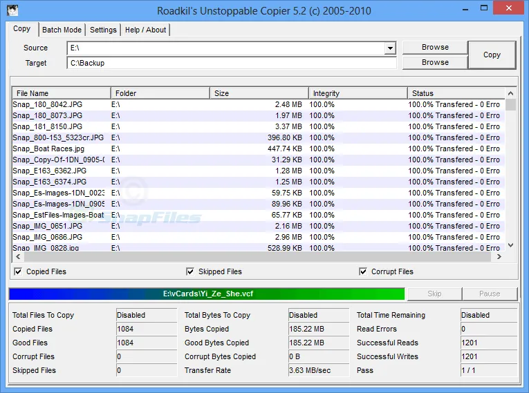 Unstoppable Copier Zrzut ekranu 1
