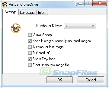 SlySoft Virtual CloneDrive Zrzut ekranu 1