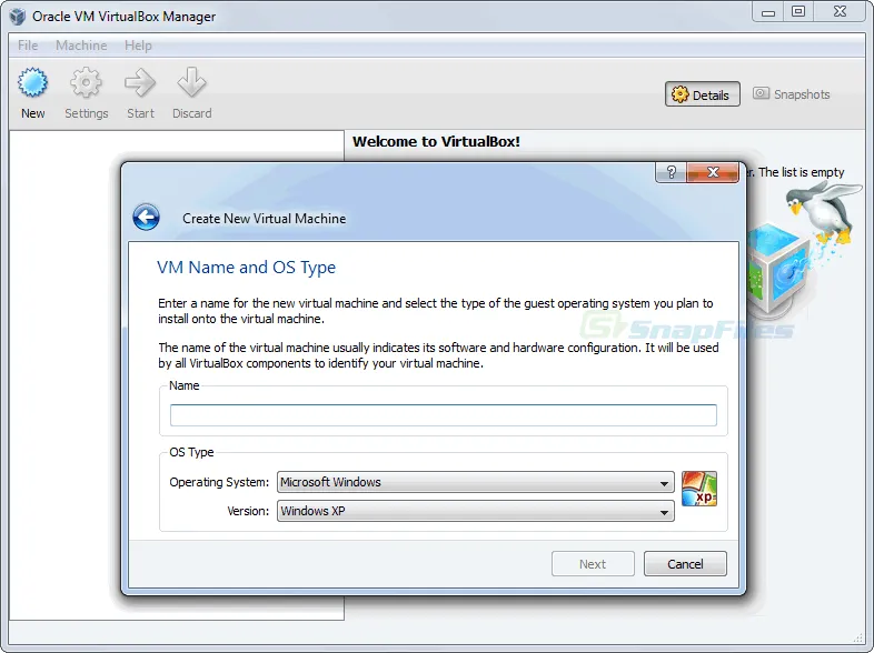 VirtualBox Zrzut ekranu 2