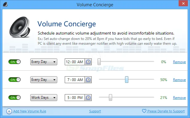 Volume Concierge Zrzut ekranu 1