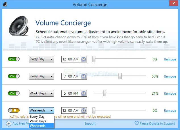 Volume Concierge Zrzut ekranu 2