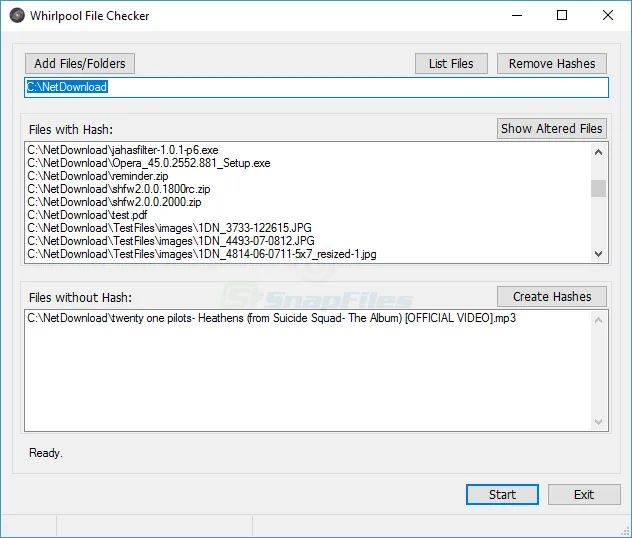 Whirlpool File Checker Zrzut ekranu 1