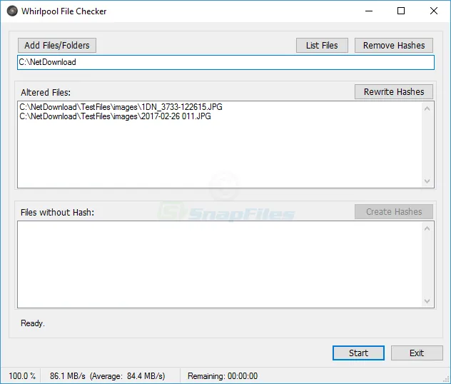 Whirlpool File Checker Zrzut ekranu 2