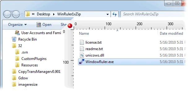 Window Ruler Zrzut ekranu 2