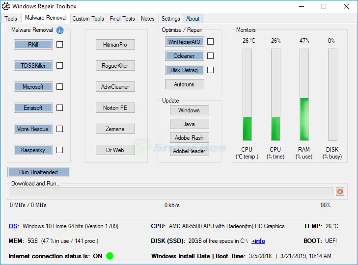 Windows Repair Toolbox Zrzut ekranu 2