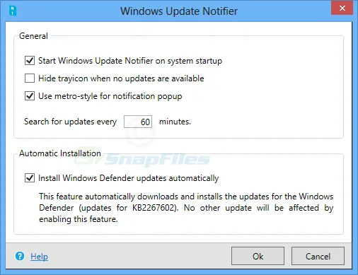 Windows Update Notifier Zrzut ekranu 1