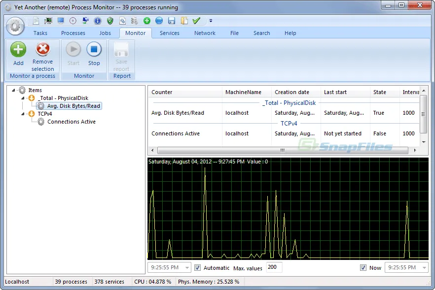Yet Another Process Monitor Zrzut ekranu 2