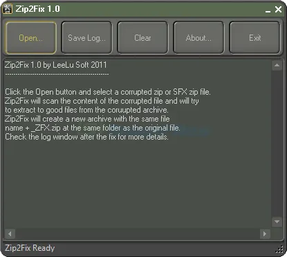 Zip2Fix Zrzut ekranu 1