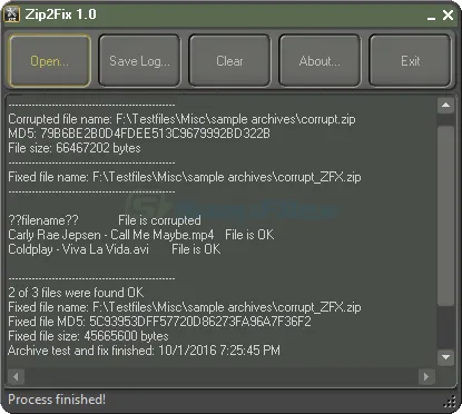 Zip2Fix Zrzut ekranu 2